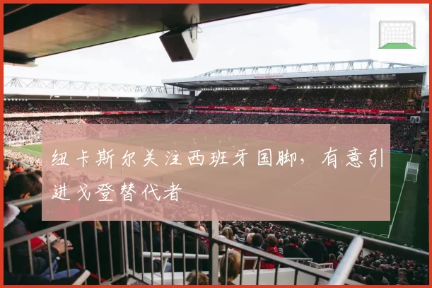 纽卡斯尔关注西班牙国脚,有意引进戈登替代者