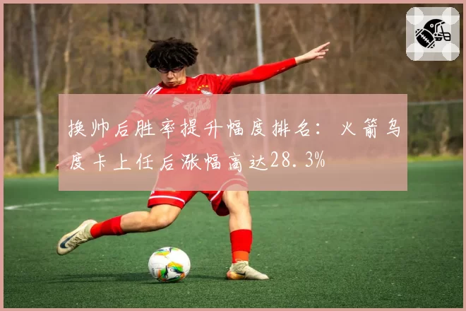 换帅后胜率提升幅度排名:火箭乌度卡上任后涨幅高达28.3%